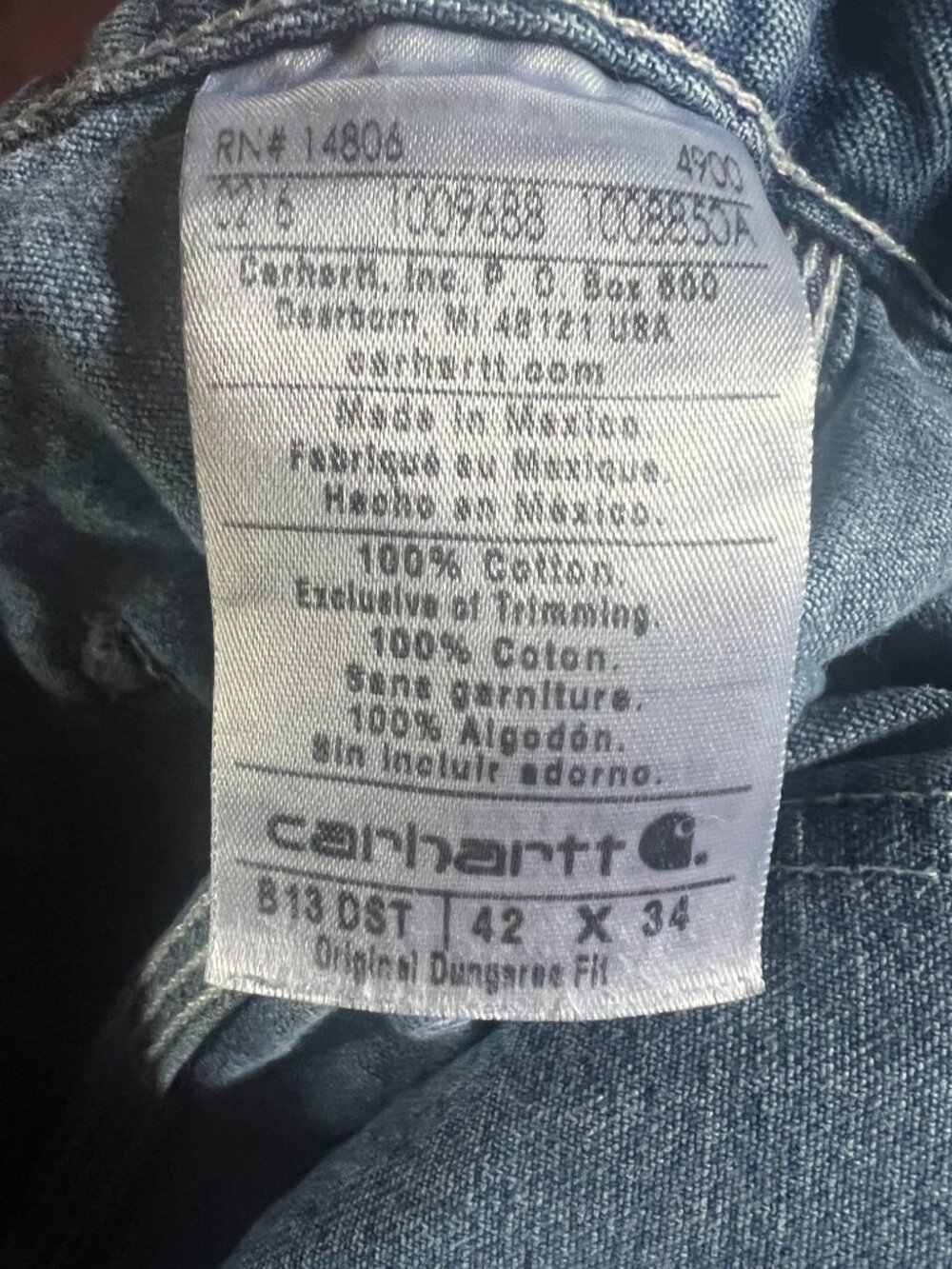 Men's Carhartt Jeans - Picture 5 of 5